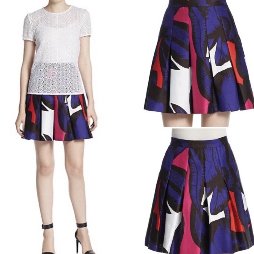 Diane Von Furstenberg Multicolor Mini Skirt Sz 8